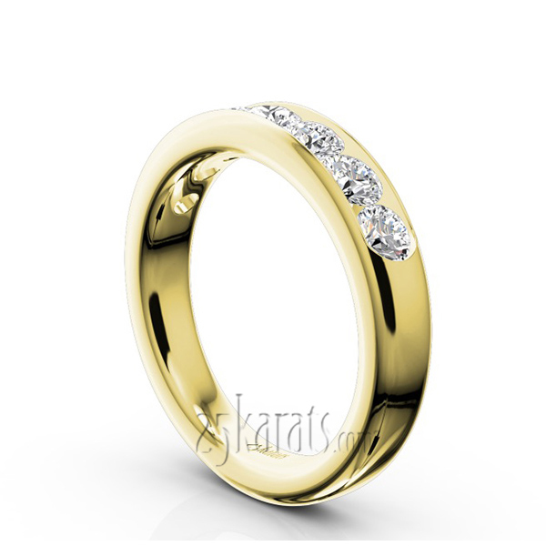 14K white gold Seven Stone Channel Set Diamond Anniversary Ring (1.00 ct. tw.) - alternate view 7