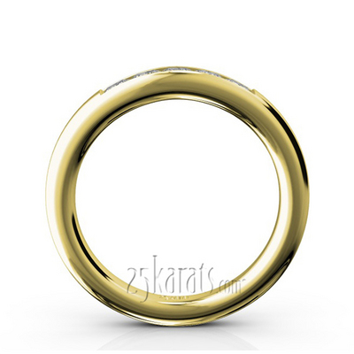 Classic 5 Stone Princes Cut Diamond Anniversary Band (1/2 ct. tw.) thumbnail 6