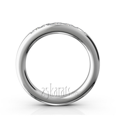 Classic 5 Stone Princes Cut Diamond Anniversary Band (3/4 ct. tw.) thumbnail 3