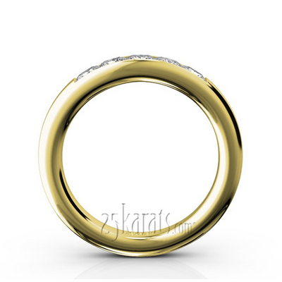 Classic 5 Stone Princes Cut Diamond Anniversary Band (3/4 ct. tw.) thumbnail 6