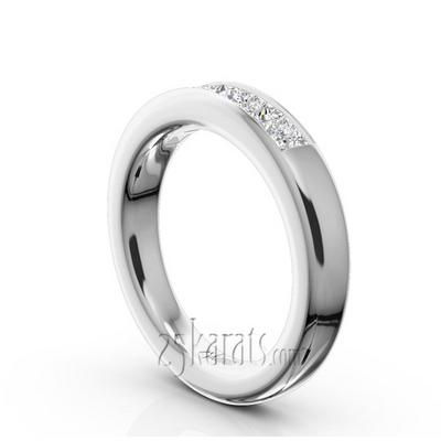 Classic 5 Stone Princes Cut Diamond Anniversary Band (1 ct. tw.) thumbnail 2
