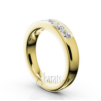 Brilliant Round 5 Stone Channel Set Woman Diamond Ring (1 ct. tw.) thumbnail 6