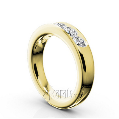 Brilliant Round 5 Stone Channel Set Woman Diamond Ring (1 1/4 ct. tw.) thumbnail 4