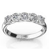 Low Set Trellis Setting 5-Stone Round Shank Anniversary Ring (1 ct. tw.)