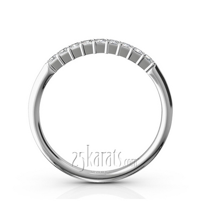 Closed Basket Setting 9-Stone Princess Cut Anniversary Ring (1/4 ct. tw.) thumbnail 3