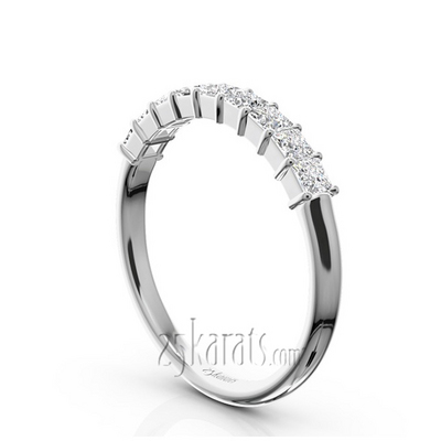 Closed Basket Setting 9-Stone Princess Cut Anniversary Ring (5/8 ct. tw.) thumbnail 2