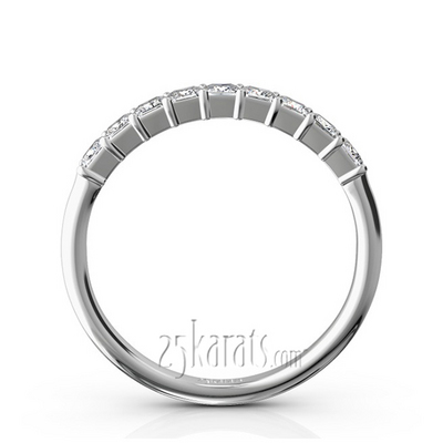 Closed Basket Setting 9-Stone Princess Cut Anniversary Ring (5/8 ct. tw.) thumbnail 3