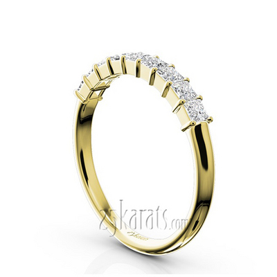 Closed Basket Setting 9-Stone Princess Cut Anniversary Ring (5/8 ct. tw.) thumbnail 5