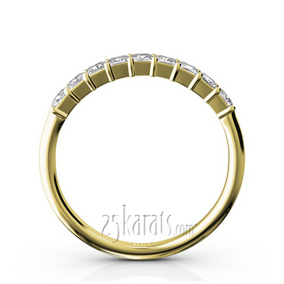 Closed Basket Setting 9-Stone Princess Cut Anniversary Ring (5/8 ct. tw.) thumbnail 6