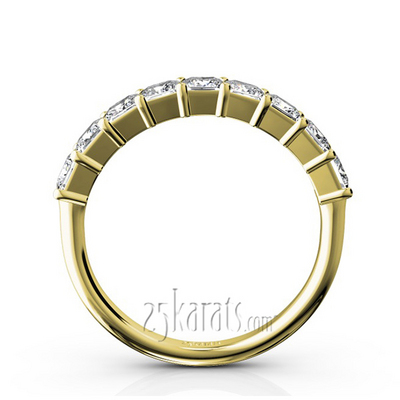 Closed Basket Setting 9-Stone Princess Cut Anniversary Ring (1.26 ct. tw.) thumbnail 6