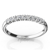 Round Brilliant Closed Basket Setting 9 Stone Anniversary Band (1/4 ct. t.w.)