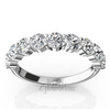 Round Brilliant Closed Basket Setting 9 Stone Anniversary Band (1.26 ct. t.w.)