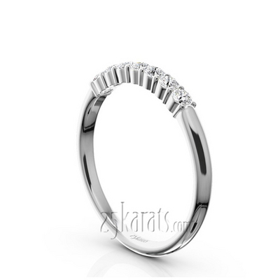 Classic 7 Stone Basket Setting Woman Diamond Ring  (1/4 ct. tw.) thumbnail 2