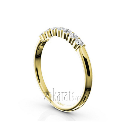 Classic 7 Stone Basket Setting Woman Diamond Ring  (1/4 ct. tw.) thumbnail 5