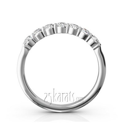 Classic 7 Stone Basket Setting Woman Diamond Ring  (1/2 ct. tw.) thumbnail 3