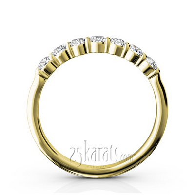 Classic 7 Stone Basket Setting Woman Diamond Ring  (1/2 ct. tw.) thumbnail 6