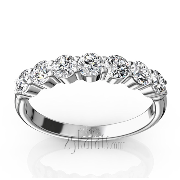 Classic 7 Stone Basket Setting Woman Diamond Ring  (3/4 ct. tw.)