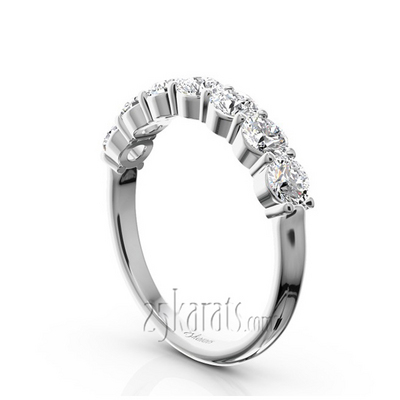 Classic 7 Stone Basket Setting Woman Diamond Ring  (1 ct. tw.) thumbnail 2
