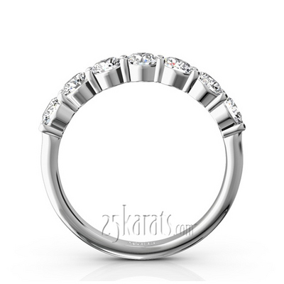Classic 7 Stone Basket Setting Woman Diamond Ring  (1 ct. tw.) thumbnail 3