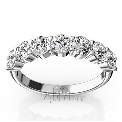 Classic 7 Stone Basket Setting Woman Diamond Ring  (1 1/4 ct. tw.) thumbnail 1
