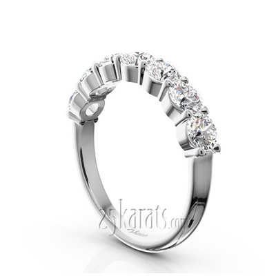 Classic 7 Stone Basket Setting Woman Diamond Ring  (1 1/4 ct. tw.) thumbnail 2
