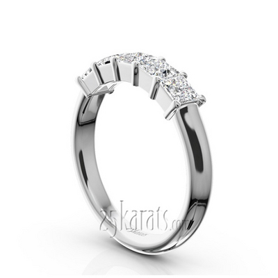 Traditional 5 Stone Women Anniversary Band (1 ct. tw.) thumbnail 2