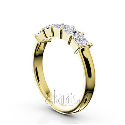 Traditional 5 Stone Women Anniversary Band (1 ct. tw.) thumbnail 5