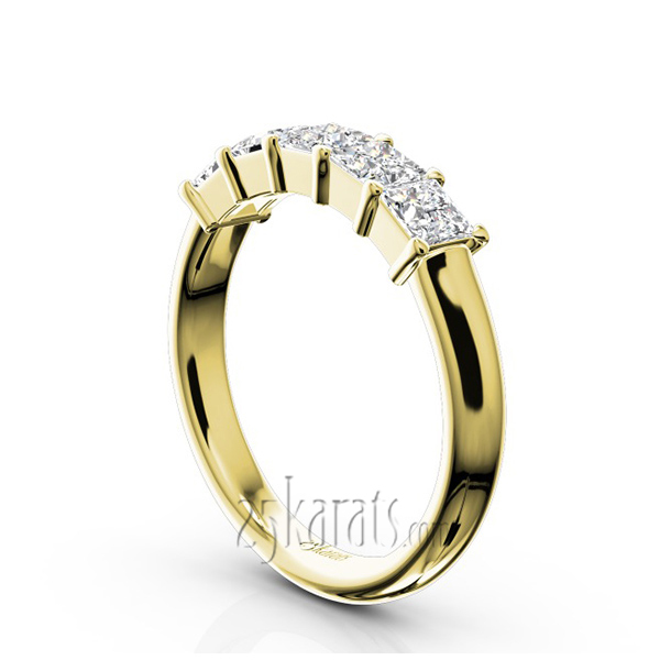 14K white gold Traditional 5 Stone Women Anniversary Band (1 1/3 ct. tw.) - alternate view 5