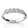 Classic 5 Stone Closed Basket Anniversary Band (1/2ct. t.w.)