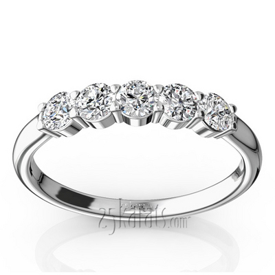 Classic 5 Stone Closed Basket Anniversary Band (1/2ct. tw.) thumbnail 1