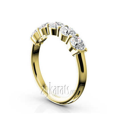 Classic 5 stone Closed Basket Anniversary Band (1.25ct. tw) thumbnail 5