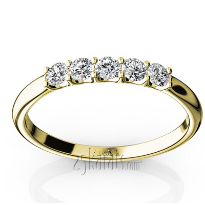 New Classic 5-Stone U-Prong Woman Anniversary Band (1/4 ct. tw.) thumbnail 4