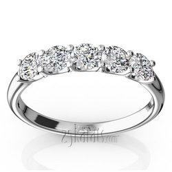 New Classic 5-Stone U-Prong Anniversary Band (3/4 ct.t.w.)