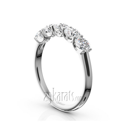 New Classic 5-Stone U-Prong Woman Anniversary Band (1 ct. tw.) thumbnail 2