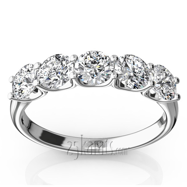 New Classic 5-Stone U-Prong Anniversary Band (1.25 ct. t.w.)