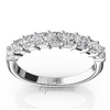 9 Stone Princess Cut Basket Setting Woman Ring (1 ct. tw.)