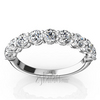 Round Brilliant Basket Setting 9 Stone Women Anniversary Ring (1 1/4 ct. tw.)