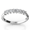 Seven Stone Princess Cut Basket Setting Woman Ring (1/2 ct. tw.)