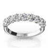 Classic 7 Round Brilliant Diamond Woman Anniversary Band (1 ct. tw.)