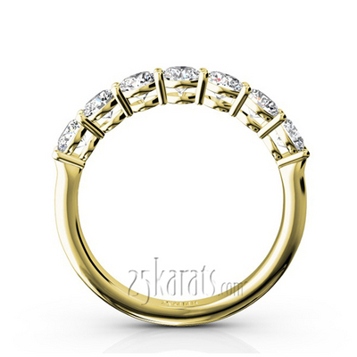 Classic 7 Round Brilliant Diamond Woman Anniversary Band (1 ct. tw.) thumbnail 6