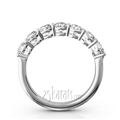 Classic 7 Round Brilliant Diamond Woman Anniversary Band (1 1/4 ct. tw.) thumbnail 3