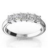 Traditional Basket Setting Princess Cut Woman Diamond Ring (3/4 ct. tw.)