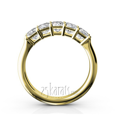 Traditional Basket Setting Princess Cut Woman Diamond Ring (1 1/3 ct. tw.) thumbnail 6