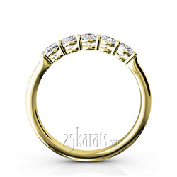 Shared Prong Classic Five Stone Anniversary Ring (1/2 ct. tw.) thumbnail 6