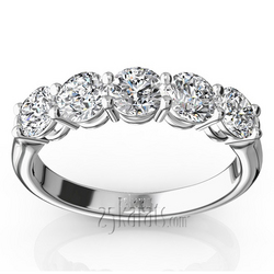 Shared Prong Classic Five Stone Anniversary Band (1.25ct. tw)