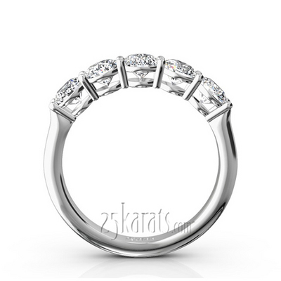 Shared Prong Classic Five Stone Anniversary Ring (1 1/4 ct. tw.) thumbnail 3