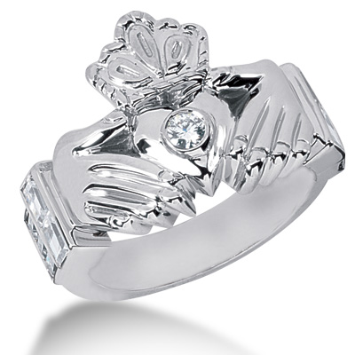 Claddagh Diamond Men Ring (1.06 ct. t.w.)