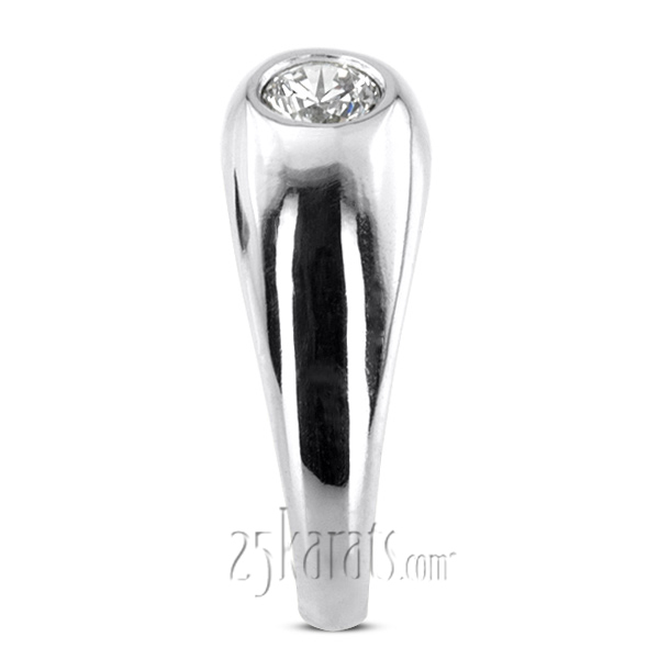 14K white gold 0.50 ct. Solitaire Diamond Men Ring 1 - alternate view 5