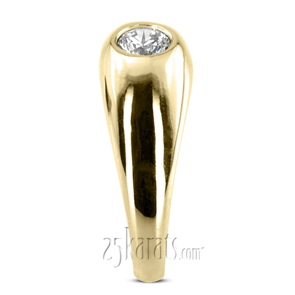 14K white gold 0.50 ct. Solitaire Diamond Men Ring 1 - alternate view 6