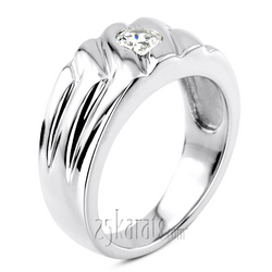 0.35 ct. Solitaire Diamond Men Ring